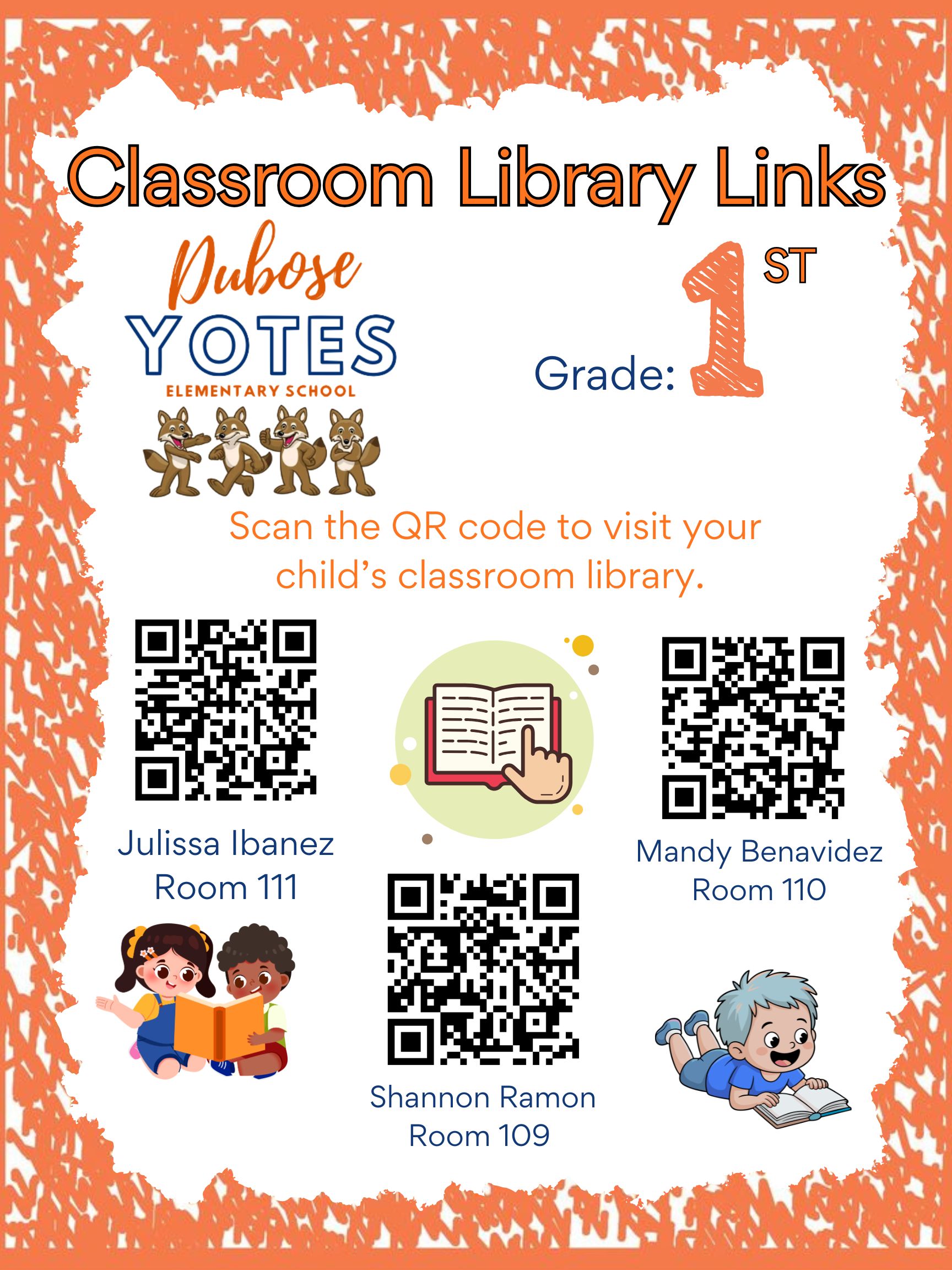 1ST GRADE LIBRARY LINKS